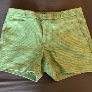 Green Houndstooth Shorts